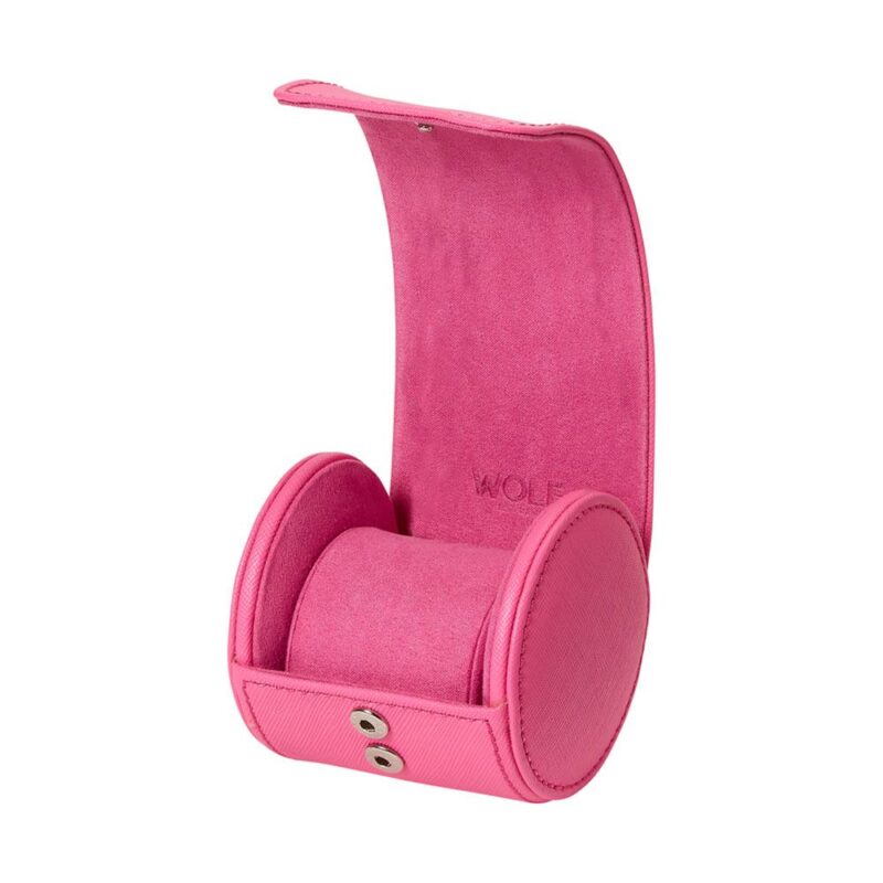 wolf single watch roll tutti frutti pink 01 Watch Winders, Watch Boxes & Watch Safes WOLF Single Watch Roll Tutti Frutti Pink