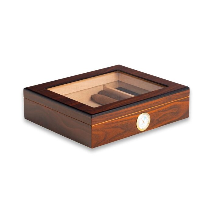 bey berk 12 cigar humidor finley walnut wood 0 Watch Winders, Watch Boxes & Watch Safes Bey Berk 12 Cigar Humidor Finley Walnut Wood