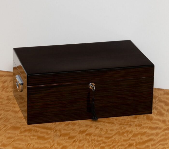 bey berk 200 cigar humidor panama walnut high lacquered 000 Watch Winders, Watch Boxes & Watch Safes Bey Berk 200 Cigar Humidor Panama Walnut High Lacquered