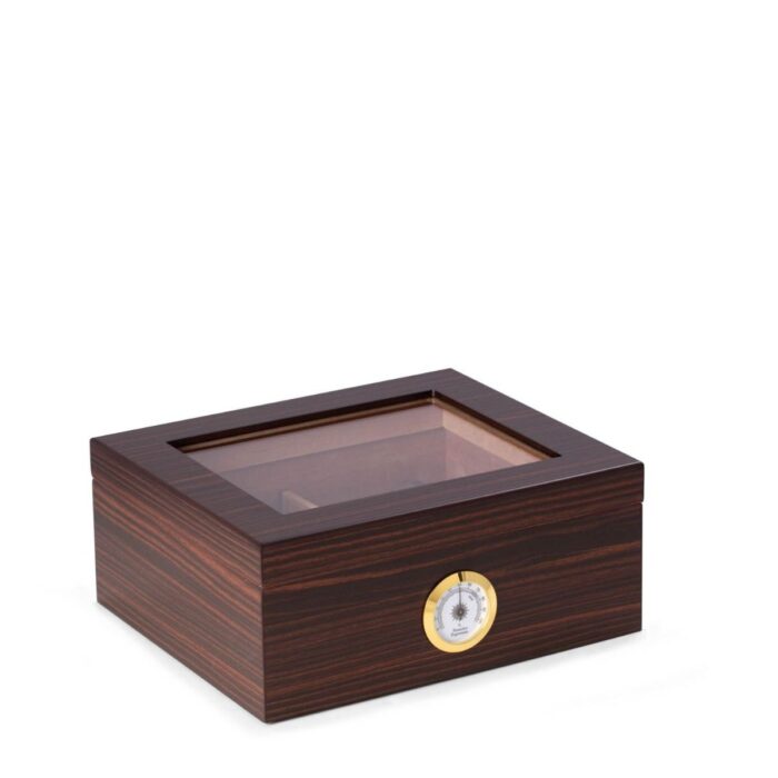 bey berk 50 cigar humidor davey ebony wood 0 Watch Winders, Watch Boxes & Watch Safes Bey Berk 50 Cigar Humidor Davey Ebony Wood
