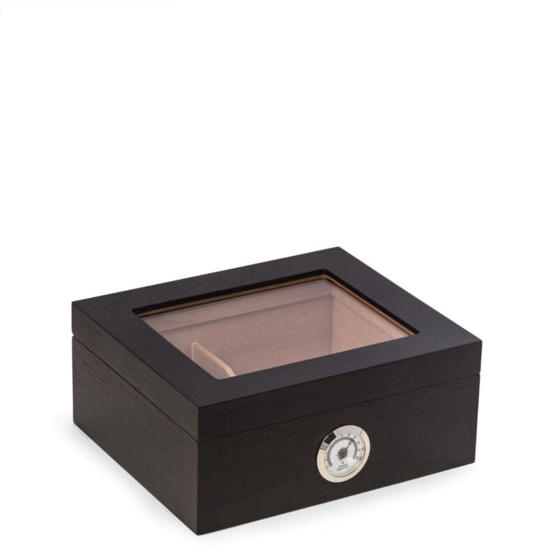 bey berk 50 cigar humidor espresso wood with glass lid 0 Watch Winders, Watch Boxes & Watch Safes Watch Winders, Watch Boxes & Watch Safes