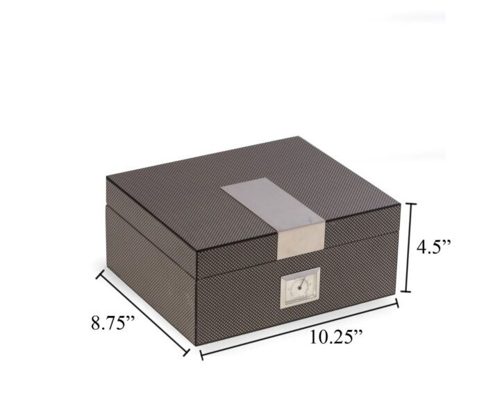 bey berk 50 cigar humidor sero carbon fiber 0000 Watch Winders, Watch Boxes & Watch Safes Bey Berk 50 Cigar Humidor Sero Carbon Fiber