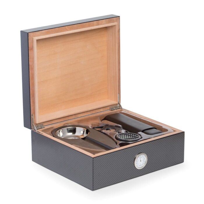 bey berk 6 cigar humidor set with 50 cigar humidor cigar ashtray double cigar travel case and cutter Watch Winders, Watch Boxes & Watch Safes Bey Berk 6 Cigar Humidor Set with 50 Cigar Humidor, Cigar Ashtray, Double Cigar Travel Case and Cutter