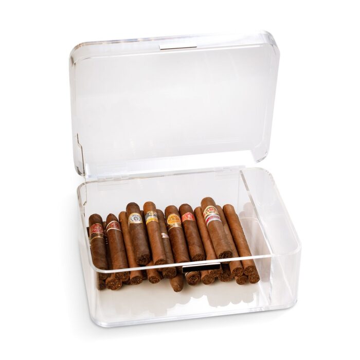 bey berk 60 cigar acrylic humidor drake 0 Watch Winders, Watch Boxes & Watch Safes Bey Berk 60 Cigar Acrylic Humidor Drake