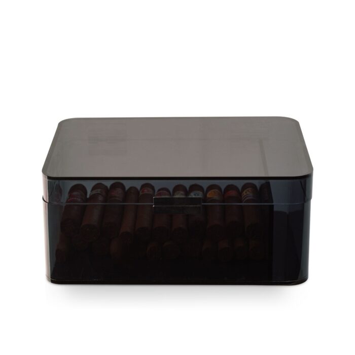 bey berk 60 cigar acrylic humidor drake grey 00 Watch Winders, Watch Boxes & Watch Safes Bey Berk 60 Cigar Acrylic Humidor Drake Grey