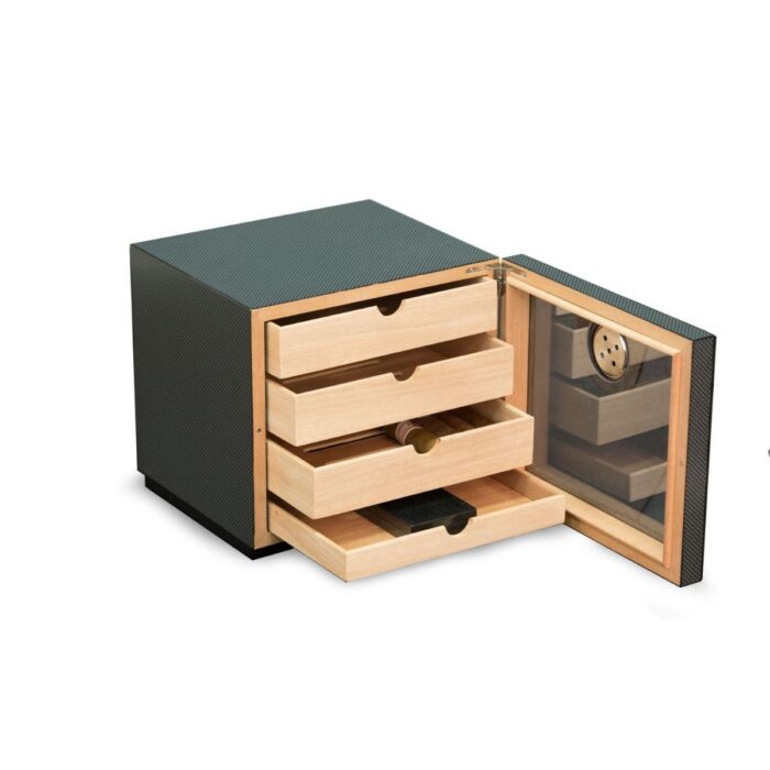 bey berk 60 cigar humidor matt carbon fiber 0 Watch Winders, Watch Boxes & Watch Safes Bey Berk 60 Cigar Humidor Matt Carbon Fiber