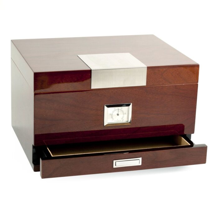 bey berk 60 cigar humidor walnut wood with accessory drawer Watch Winders, Watch Boxes & Watch Safes Bey Berk 60 Cigar Humidor Walnut Wood with Accessory Drawer