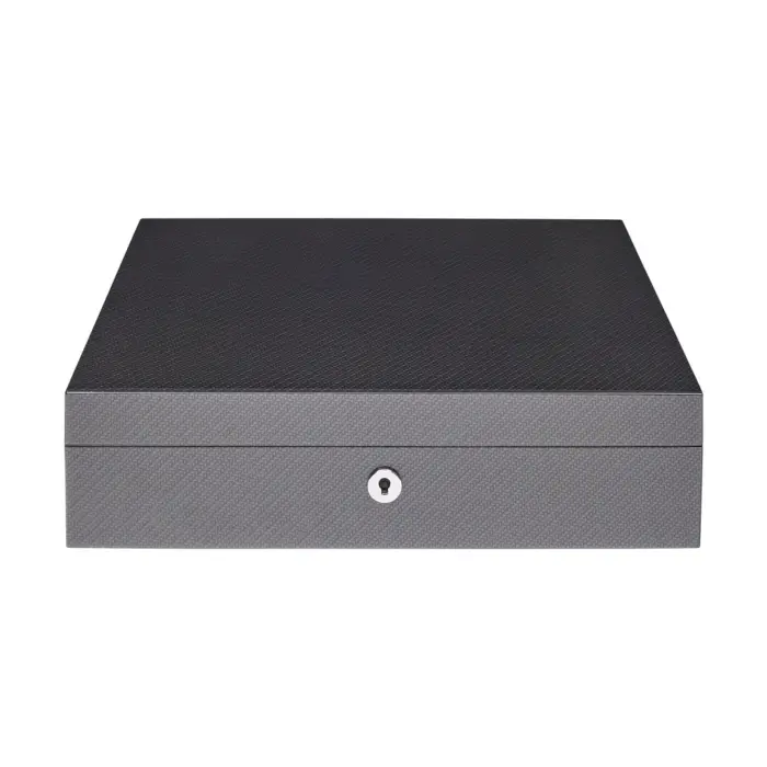 rapport 10 piece watch box carbon fibre l285 02 Watch Winders, Watch Boxes & Watch Safes Rapport 10 Piece Watch Box Carbon Fibre L285