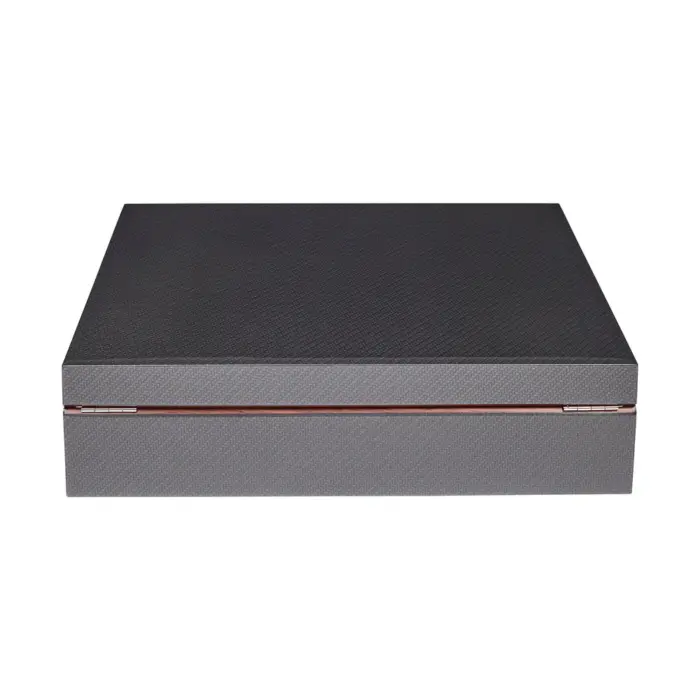 rapport 10 piece watch box carbon fibre l285 03 Watch Winders, Watch Boxes & Watch Safes Rapport 10 Piece Watch Box Carbon Fibre L285