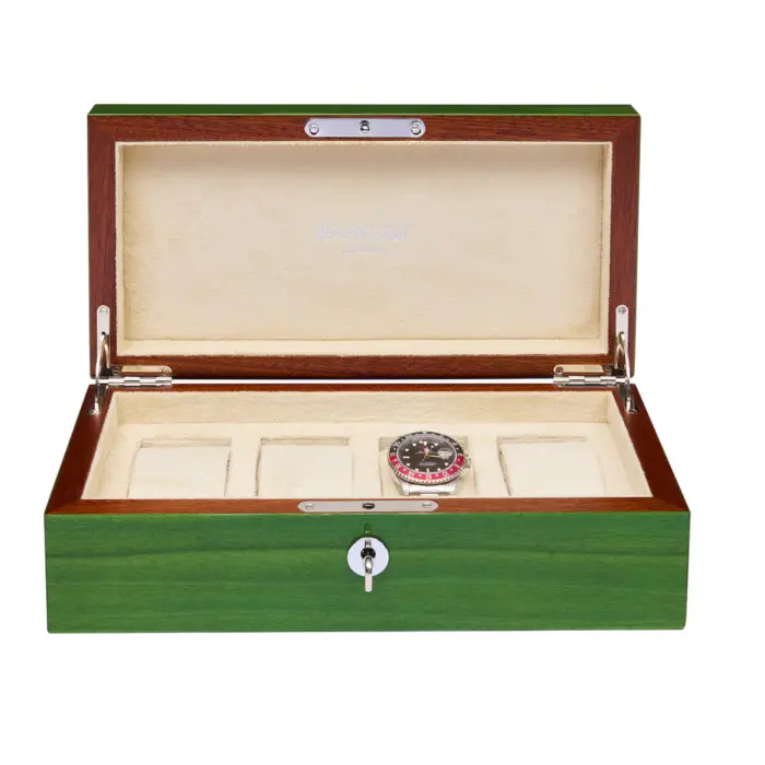 rapport heritage chroma 4 piece watch box green l407 Watch Winders, Watch Boxes & Watch Safes Rapport Heritage Chroma 4 Piece Watch Box Green L407