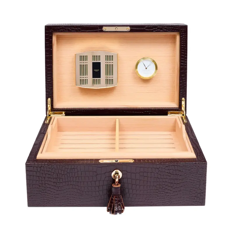 rapport large humidor heritage brown Watch Winders, Watch Boxes & Watch Safes Rapport Large Humidor Heritage Brown