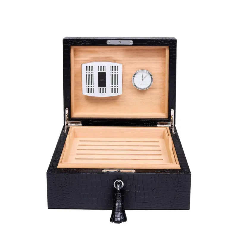 rapport medium humidor heritage black Watch Winders, Watch Boxes & Watch Safes Rapport Medium Humidor Heritage Black