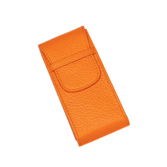 rapport single watch pouch portobello orange 01 Watch Winders, Watch Boxes & Watch Safes Rapport Single Watch Pouch Portobello Orange