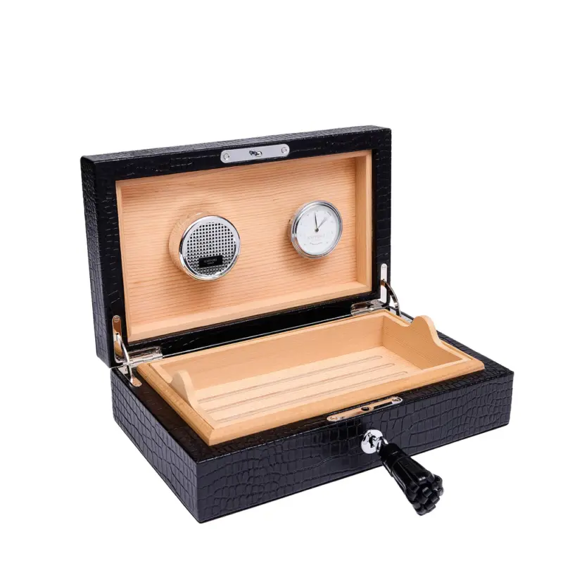 rapport small humidor heritage black 00 Watch Winders, Watch Boxes & Watch Safes Rapport Small Humidor Heritage Black