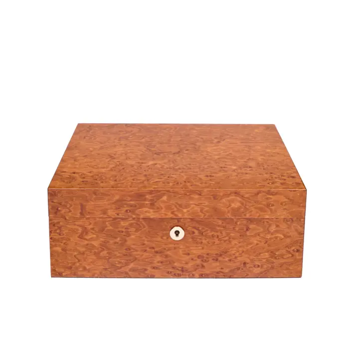 rapport small humidor heritage burr walnut 01 Watch Winders, Watch Boxes & Watch Safes Rapport Small Humidor Heritage Burr Walnut