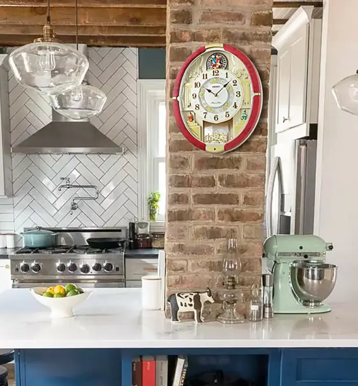 seiko clocks ruby parade melodies in motion 30 hi fi wall clock 0 Watch Winders, Watch Boxes & Watch Safes Seiko Clocks Ruby Parade Melodies in Motion 30 Hi/Fi Wall Clock