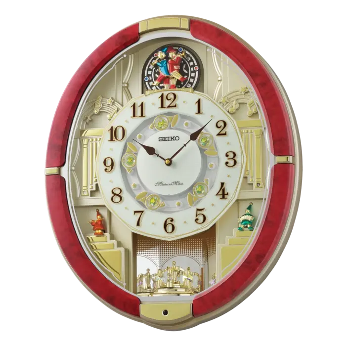seiko clocks ruby parade melodies in motion 30 hi fi wall clock Watch Winders, Watch Boxes & Watch Safes Seiko Clocks Ruby Parade Melodies in Motion 30 Hi/Fi Wall Clock