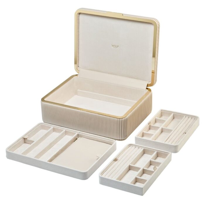 wolf jewellery box large bella bone 0000 Watch Winders, Watch Boxes & Watch Safes WOLF Jewellery Box Large Bella Bone