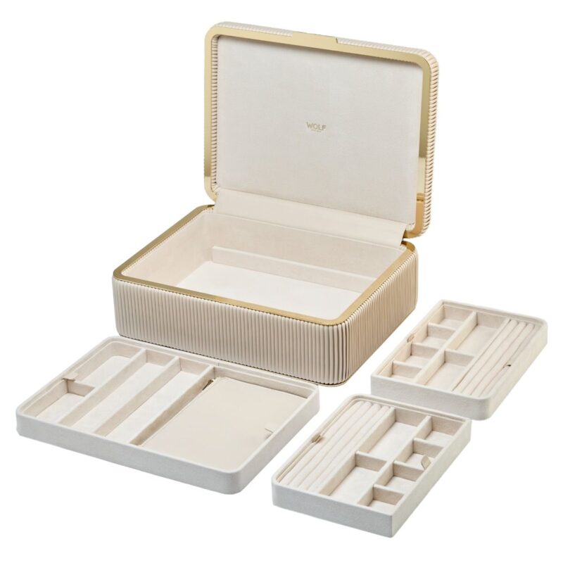 wolf jewellery box large bella bone 0000 Watch Winders, Watch Boxes & Watch Safes WOLF Jewellery Box Large Bella Bone