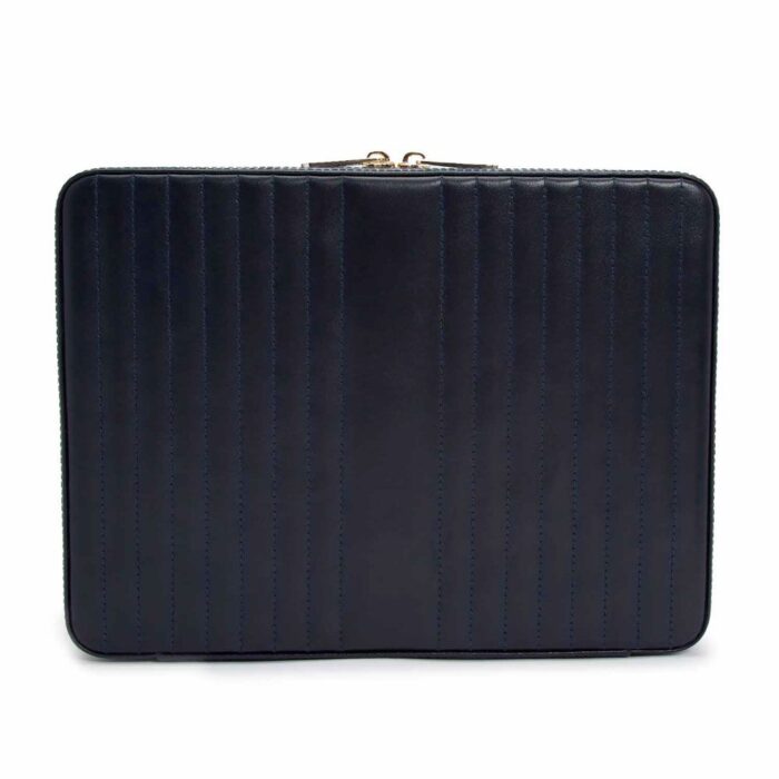 wolf jewellery large zip case maria navy 00 Watch Winders, Watch Boxes & Watch Safes WOLF Jewellery Large Zip Case Maria Navy
