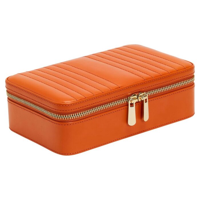 wolf jewellery medium zip case maria tangerine 0 Watch Winders, Watch Boxes & Watch Safes WOLF Jewellery Medium Zip Case Maria Tangerine