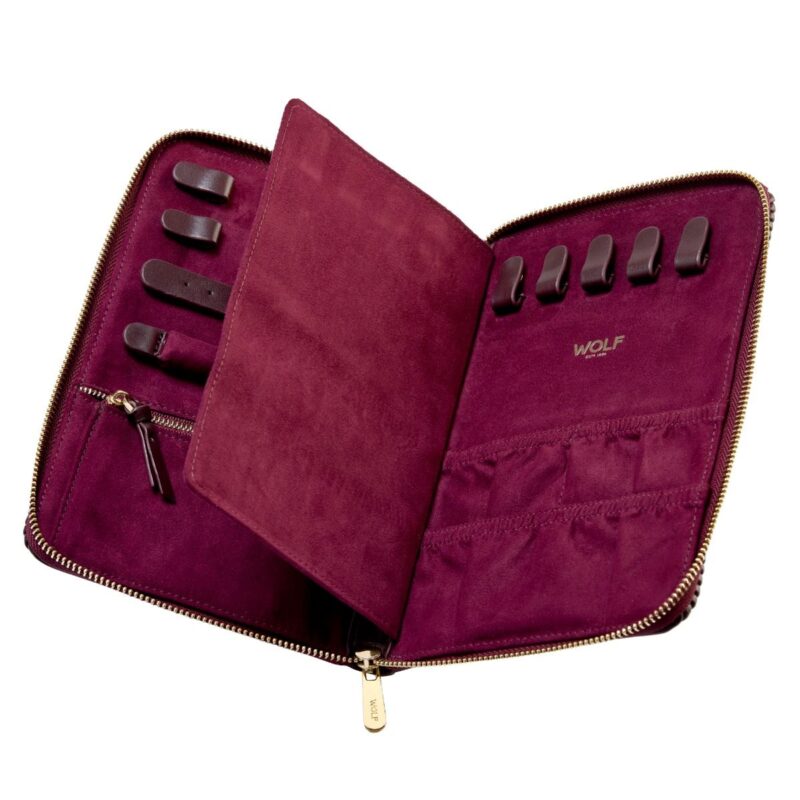 wolf jewellery portfolio bella bordeaux 00 Watch Winders, Watch Boxes & Watch Safes WOLF Jewellery Portfolio Bella Bordeaux