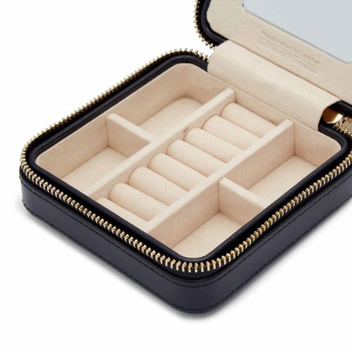 wolf jewellery small zip case maria navy 0000 Watch Winders, Watch Boxes & Watch Safes WOLF Jewellery Small Zip Case Maria Navy