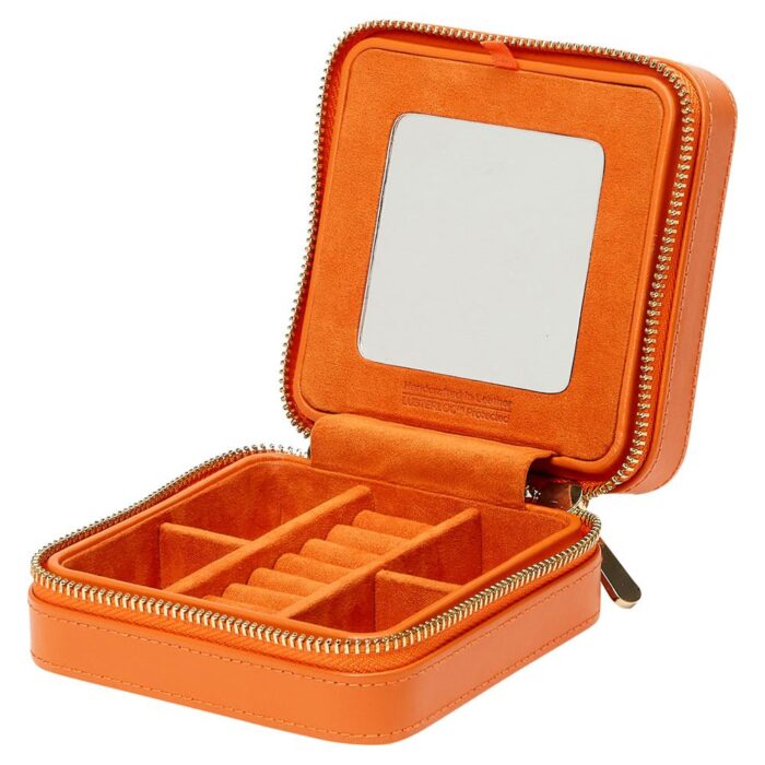 wolf jewellery small zip case maria tangerine 000 Watch Winders, Watch Boxes & Watch Safes WOLF Jewellery Small Zip Case Maria Tangerine