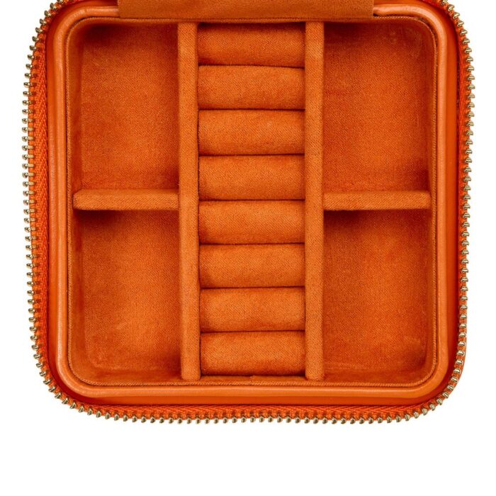 wolf jewellery small zip case maria tangerine 0000 Watch Winders, Watch Boxes & Watch Safes WOLF Jewellery Small Zip Case Maria Tangerine