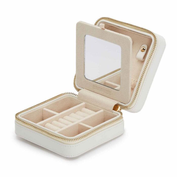 wolf jewellery small zip case maria white 000 Watch Winders, Watch Boxes & Watch Safes WOLF Jewellery Small Zip Case Maria White