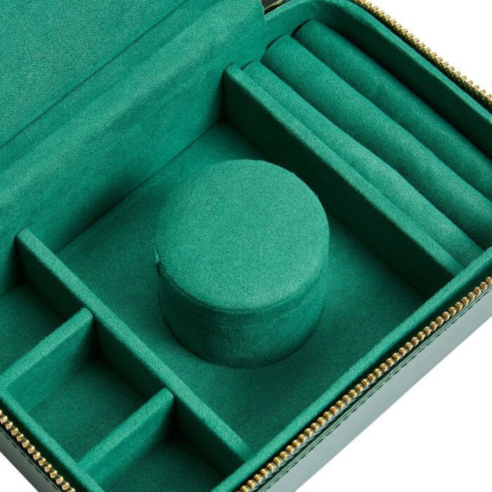 wolf jewellery travel zip case sophia forest green 000 Watch Winders, Watch Boxes & Watch Safes WOLF Jewellery Travel Zip Case Sophia Forest Green