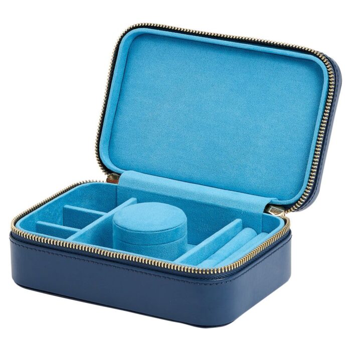 wolf jewellery travel zip case sophia indigo 00 Watch Winders, Watch Boxes & Watch Safes WOLF Jewellery Travel Zip Case Sophia Indigo