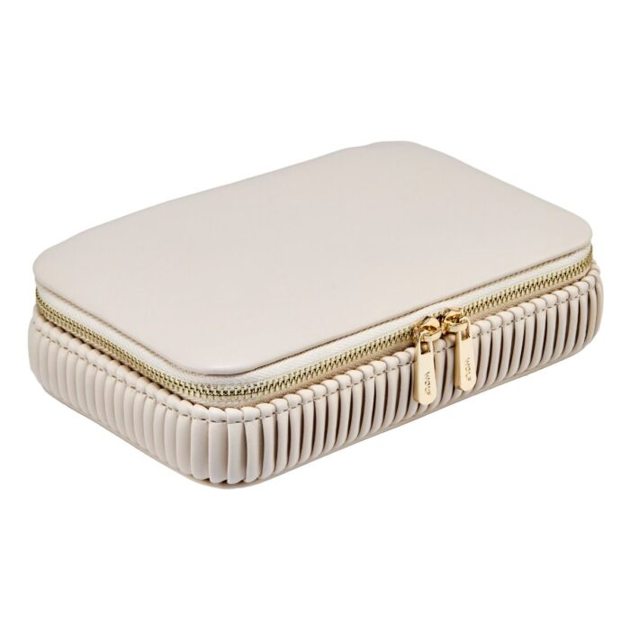 wolf jewellery zip case bella bone side Watch Winders, Watch Boxes & Watch Safes WOLF Jewellery Zip Case Bella Bone