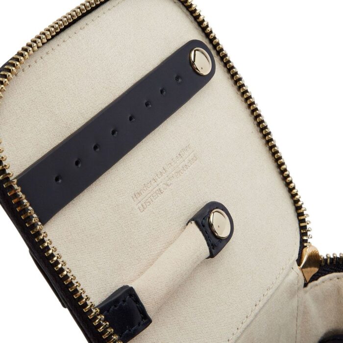 wolf jewellery zip cube maria navy 00000 Watch Winders, Watch Boxes & Watch Safes WOLF Jewellery Zip Cube Maria Navy