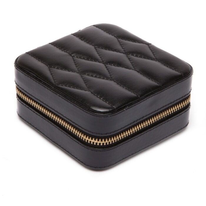 wolf jewelry zip travel case caroline black 0 Watch Winders, Watch Boxes & Watch Safes WOLF Jewelry Zip Travel Case Caroline Black