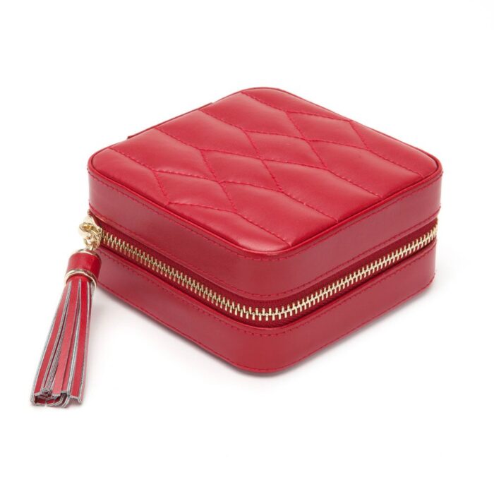 wolf jewelry zip travel case caroline red 0 Watch Winders, Watch Boxes & Watch Safes WOLF Jewelry Zip Travel Case Caroline Red