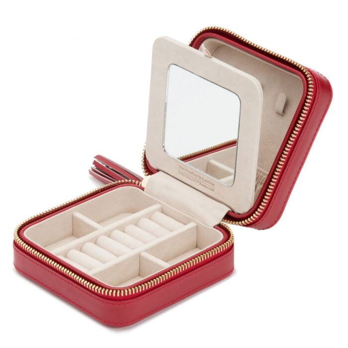 wolf jewelry zip travel case caroline red 00 Watch Winders, Watch Boxes & Watch Safes WOLF Jewelry Zip Travel Case Caroline Red