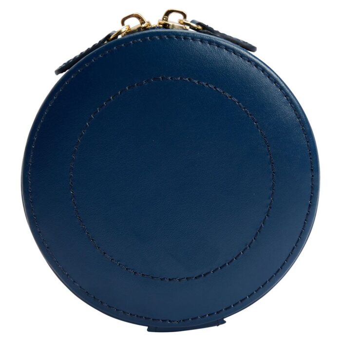 wolf sophia mini jewelry round zip case indigo 02 Watch Winders, Watch Boxes & Watch Safes WOLF Sophia Mini Jewelry Round Zip Case Indigo