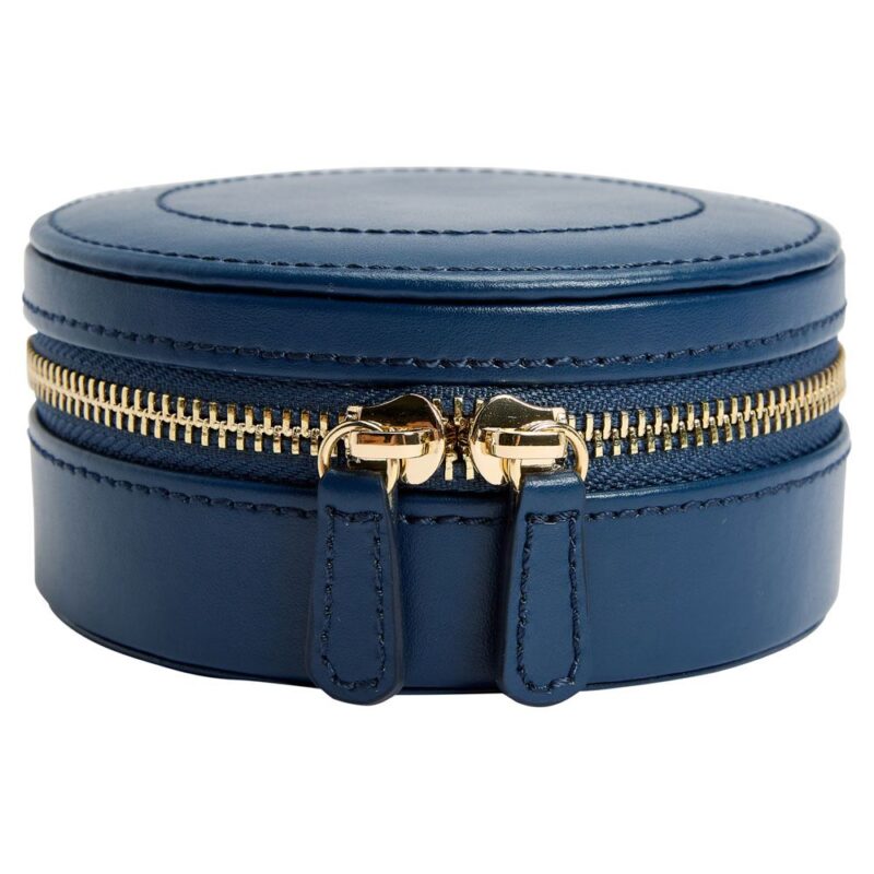 wolf sophia mini jewelry round zip case indigo Watch Winders, Watch Boxes & Watch Safes Watch Winders, Watch Boxes & Watch Safes