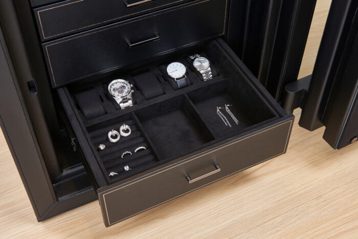 wolf athos 12 piece watch winder and jewelry safe black 04 Watch Winders, Watch Boxes & Watch Safes WOLF Athos 12 Piece Watch Winder and Jewelry Safe Black