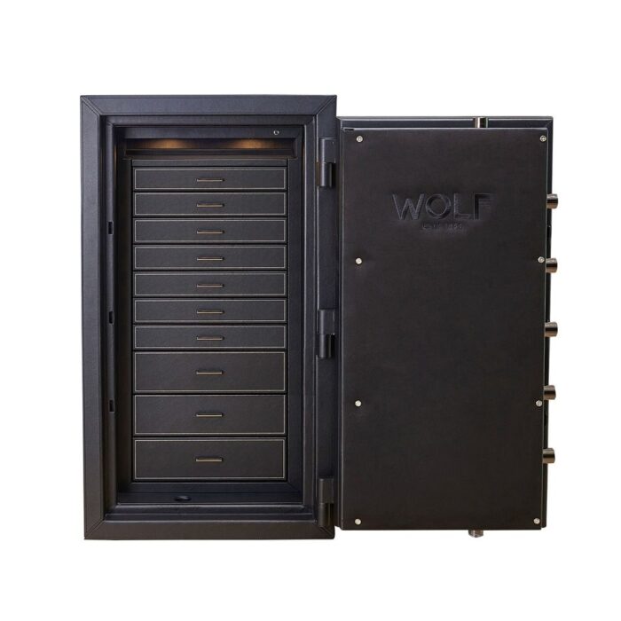 wolf athos watch winder and jewelry safe black Watch Winders, Watch Boxes & Watch Safes WOLF Athos Watch Winder and Jewelry Safe Black