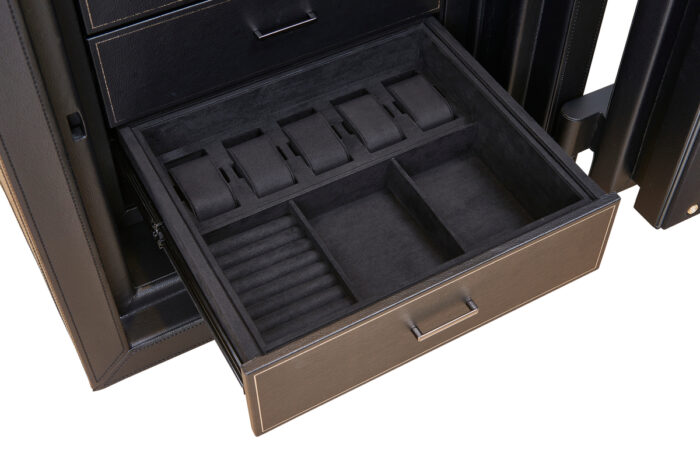 wolf athos watch winder and jewelry safe black inside Watch Winders, Watch Boxes & Watch Safes WOLF Athos Watch Winder and Jewelry Safe Black