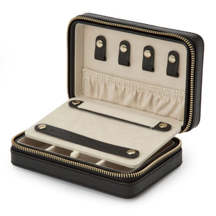 wolf jewelry zip case palermo black anthracite 1 Watch Winders, Watch Boxes & Watch Safes WOLF Jewelry Zip Case Palermo Black Anthracite