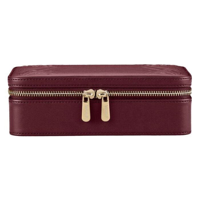 wolf x liberty jewellery medium zip case ianthe burgundy Watch Winders, Watch Boxes & Watch Safes WOLF X LIBERTY Jewellery Medium Zip Case Ianthe Burgundy