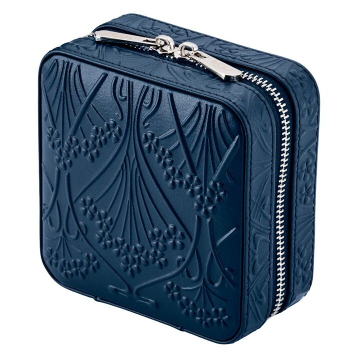 wolf x liberty jewellery small zip case all over ianthe navy 01 Watch Winders, Watch Boxes & Watch Safes WOLF X LIBERTY Jewellery Small Zip Case All Over Ianthe Navy