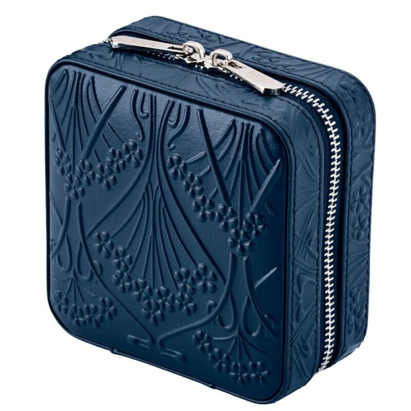 wolf x liberty jewellery small zip case all over ianthe navy 01 Watch Winders, Watch Boxes & Watch Safes WOLF X LIBERTY Jewellery Small Zip Case All Over Ianthe Navy