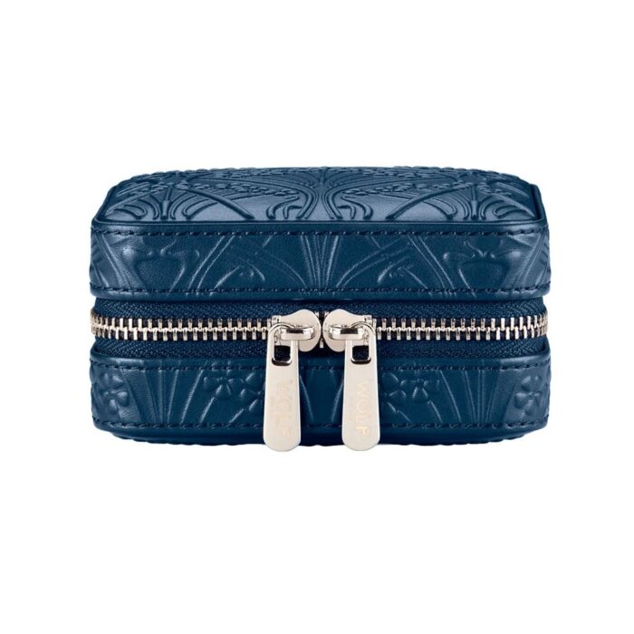 wolf x liberty jewellery small zip case all over ianthe navy Watch Winders, Watch Boxes & Watch Safes WOLF X LIBERTY Jewellery Small Zip Case All Over Ianthe Navy