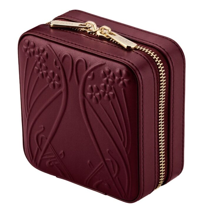 wolf x liberty jewellery small zip case ianthe burgundy 01 Watch Winders, Watch Boxes & Watch Safes WOLF X LIBERTY Jewellery Small Zip Case Ianthe Burgundy
