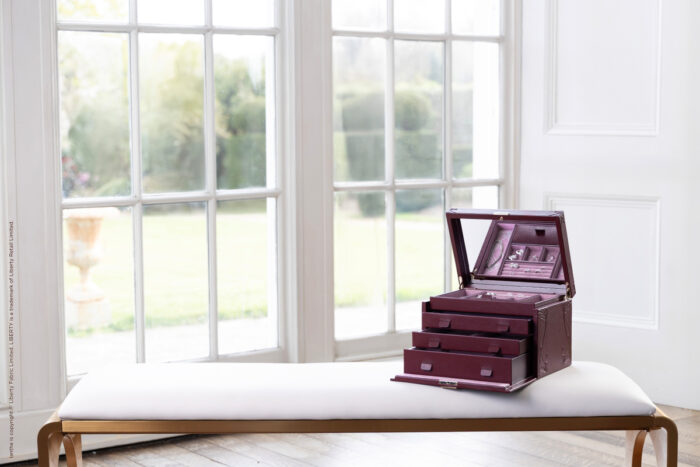 wolf x liberty large jewellery box ianthe burgundy 11 Watch Winders, Watch Boxes & Watch Safes WOLF X LIBERTY Large Jewellery Box Ianthe Burgundy