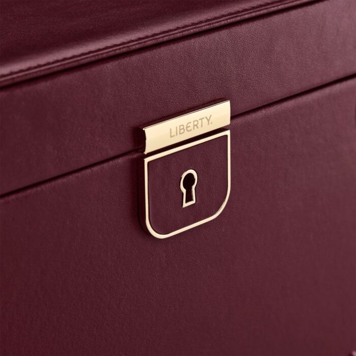 wolf x liberty large jewellery box ianthe burgundy 4 Watch Winders, Watch Boxes & Watch Safes WOLF X LIBERTY Large Jewellery Box Ianthe Burgundy